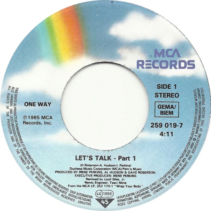 One Way - Let's Talk 29305 Vinyl Singles VINYLSINGLES.NL