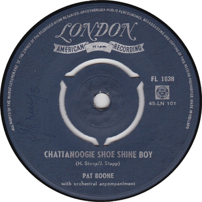 Pat Boone - Chattanoogie shoe shine boy 02367 Vinyl Singles VINYLSINGLES.NL