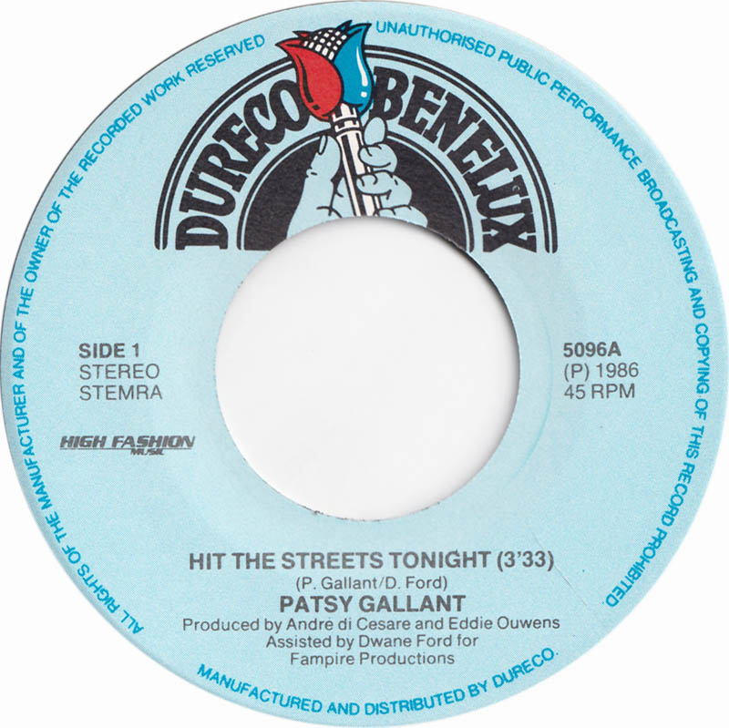 Patsy Gallant - Hit The Streets Tonight 17521 Vinyl Singles VINYLSINGLES.NL
