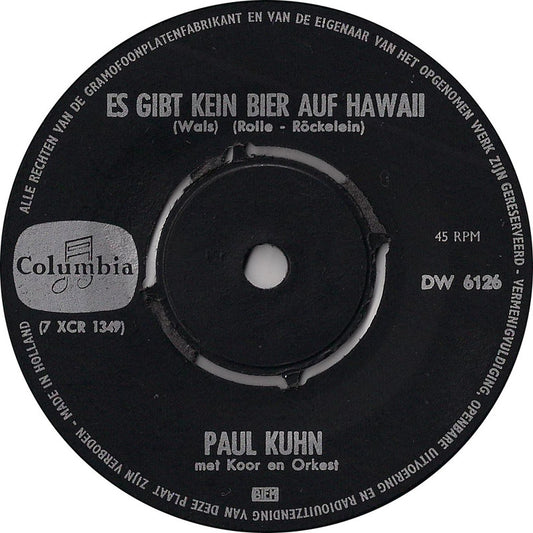 Paul Kuhn - Es Gibt Kein Bier Auf Hawaii 17717 Vinyl Singles VINYLSINGLES.NL