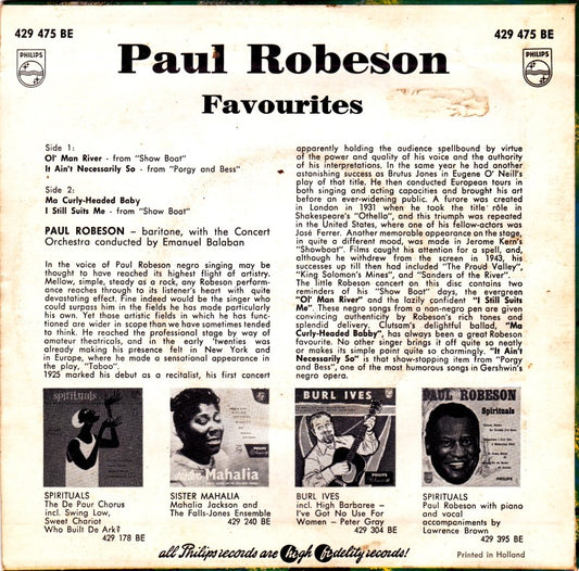 Paul Robeson - Favourites 14409