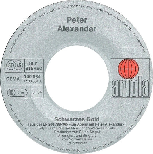 Peter Alexander - Schwarzes Gold
