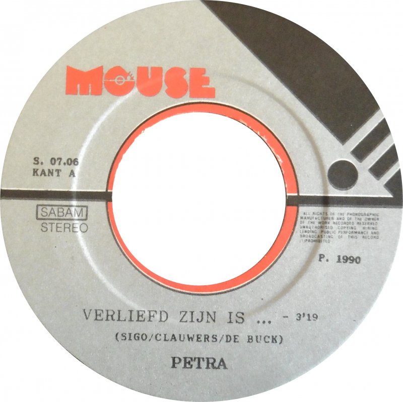 Petra - Verliefd Zijn Is Vinyl Singles VINYLSINGLES.NL