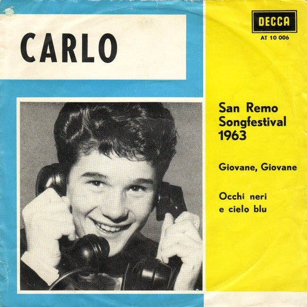 Carlo - San Remo Songfestival 1963 12935 Vinyl Singles VINYLSINGLES.NL