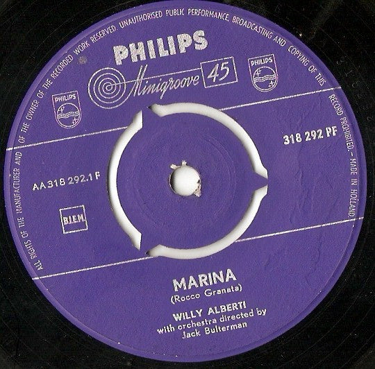 Willy Alberti - Marina Vinyl Singles VINYLSINGLES.NL