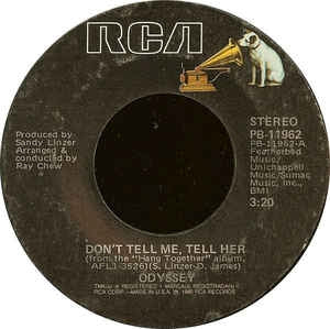 Odyssey - Don't Tell Me, Tell Her 14445 Vinyl Singles VINYLSINGLES.NL