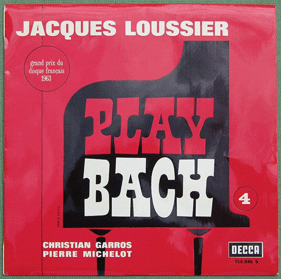 Jacques Loussier, Christian Garros, Pierre Michelot - Play Bach No. 4 (LP) 43768 Vinyl LP Goede Staat