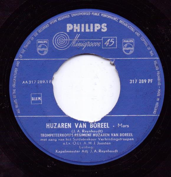 Trompetterkorps Regiment Huzaren Van Borrel - Huzaren Van Borrel Vinyl Singles VINYLSINGLES.NL