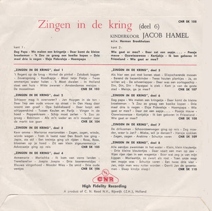 Kinderkoor Jacob Hamel - Zingen In De Kring 6 (EP) Vinyl Singles EP VINYLSINGLES.NL