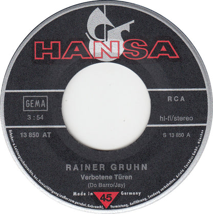 Rainer Gruhn - Verbotene Turen 09575 Vinyl Singles Goede Staat