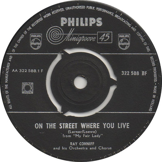 Ray Conniff - On The Street Where You Live 25825 Vinyl Singles Goede Staat