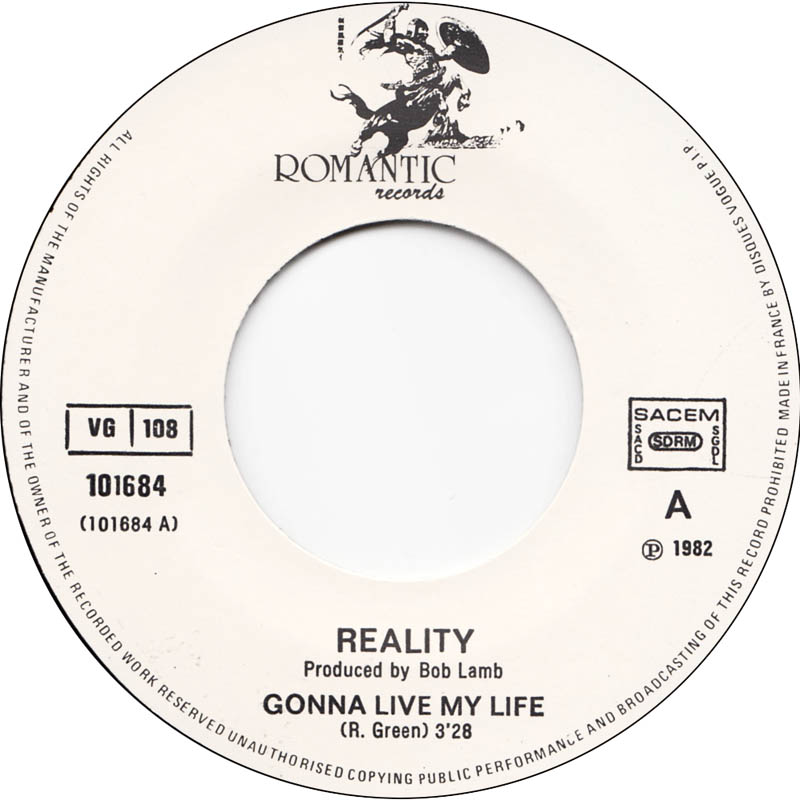 Reality - Gonna Live My Life 17467 Vinyl Singles VINYLSINGLES.NL