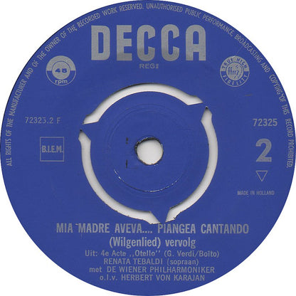 Renata Tebaldi - Mia Madre Aveva 14576 Vinyl Singles Goede Staat