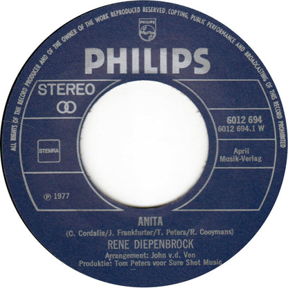 Rene Diepenbrock - Anita 02726 Vinyl Singles VINYLSINGLES.NL