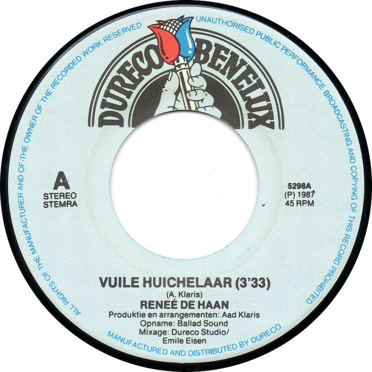 Renée de Haan - Vuile Huichelaar 03713 15431 Vinyl Singles VINYLSINGLES.NL