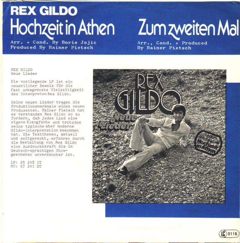 Rex Gildo - Hochzeit In Athen 07777 Vinyl Singles Goede Staat