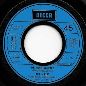 Ria Valk - De Horrelepiep 11793 Vinyl Singles VINYLSINGLES.NL
