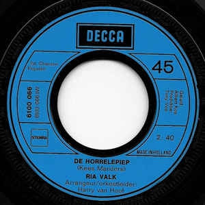 Ria Valk - De Horrelepiep 11793 Vinyl Singles Hoes: Generic