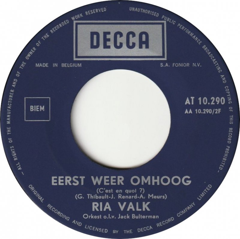 Ria Valk - Hoem-Pa-Pa 14968 Vinyl Singles VINYLSINGLES.NL