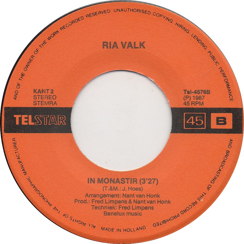 Ria Valk - Snurk-Rap 23336 Vinyl Singles Goede Staat