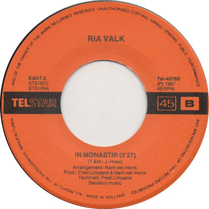 Ria Valk - Snurk-Rap 23336 Vinyl Singles Goede Staat