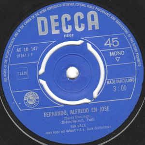 Ria Valk - Fernando, Alfredo En José (Santo Domingo) 16281 Vinyl Singles VINYLSINGLES.NL
