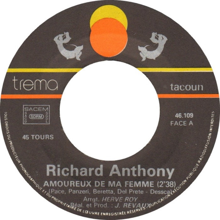 Richard Anthony - Amoureux De Ma Femme 36024 Vinyl Singles Goede Staat