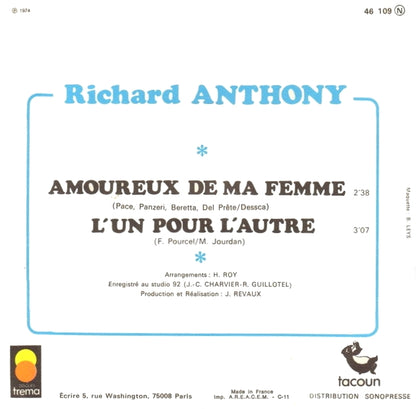 Richard Anthony - Amoureux De Ma Femme 36024 Vinyl Singles Goede Staat