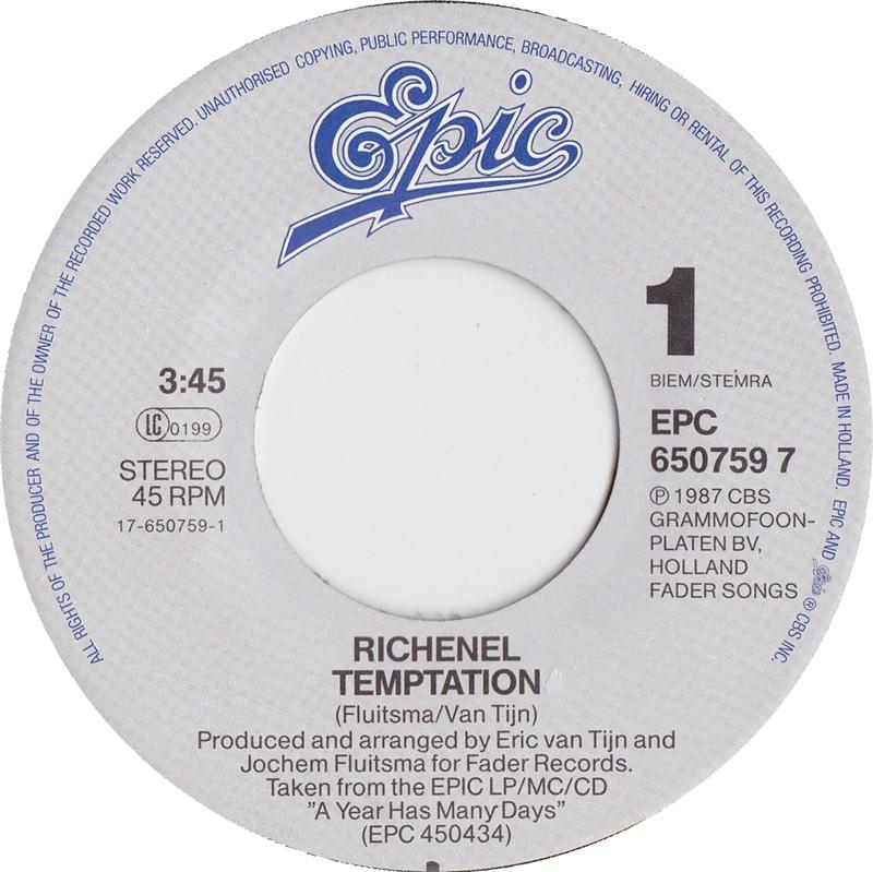 Richenel - Temptation 39661 Vinyl Singles Goede Staat