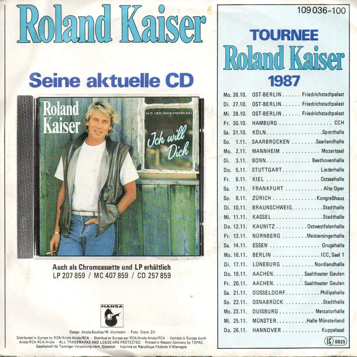 Roland Kaiser - Veronica 15321 Vinyl Singles VINYLSINGLES.NL