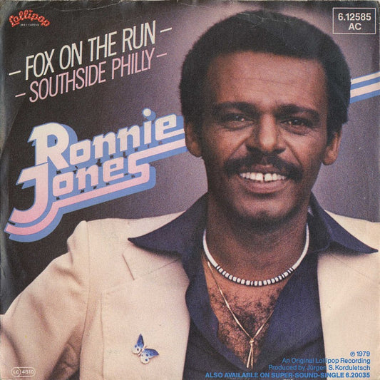 Ronnie Jones - Fox On The Run Vinyl Singles Vinyl Very Good (VG) <br> Hoes Good Plus (G+)