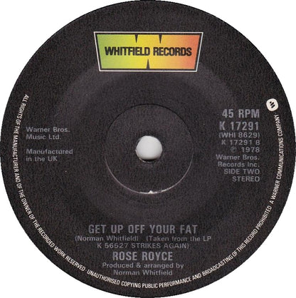 Rose Royce - I'm In Love (And I Love The Feeling) Vinyl Singles Vinyl Very Good (VG) <br> Hoes Generic