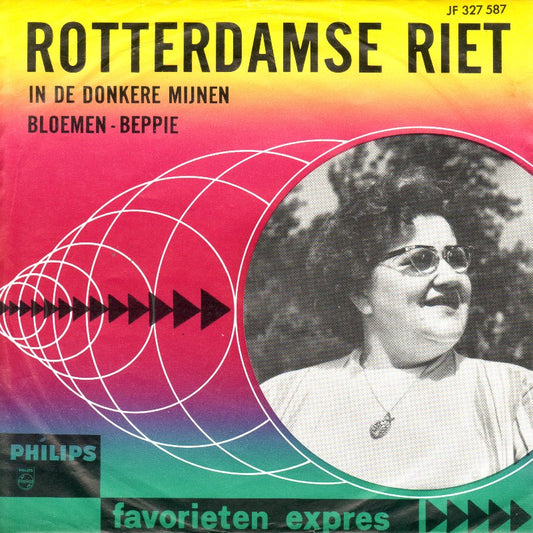 Rotterdamse Riet - In De Donkere Mijnen Vinyl Singles Vinyl Very Good (VG) <br> Hoes Good Plus (G+)