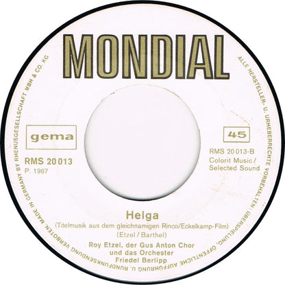 Roy Etzel - So Ein Tag Vinyl Singles Vinyl Very Good (VG) <br> Hoes Good Plus (G+)