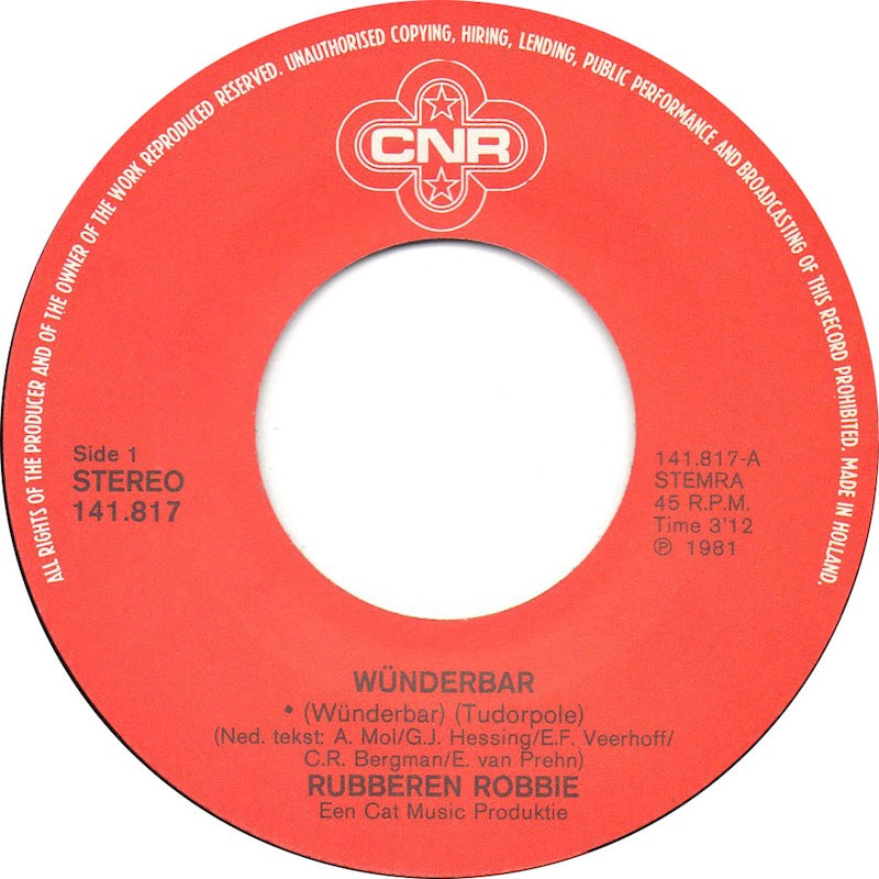 Rubberen Robbie - Wunderbar 06073 Vinyl Singles Goede Staat