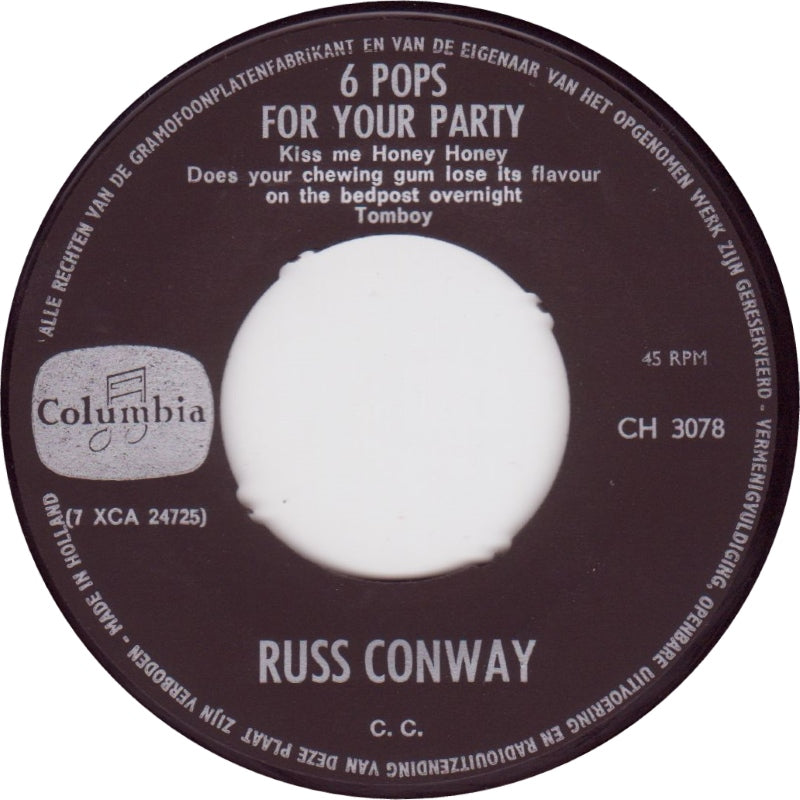 Russ Conway - 6 Pops For Party 2 Vinyl Singles VINYLSINGLES.NL