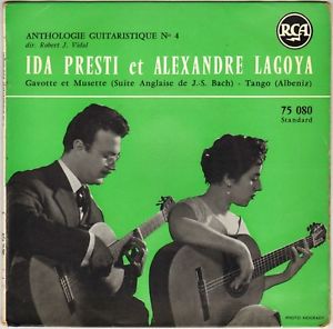 Ida Presti et Alexandre Lagoya - Anthologie Guitaristique 4 (EP) 24050 Vinyl Singles EP Goede Staat