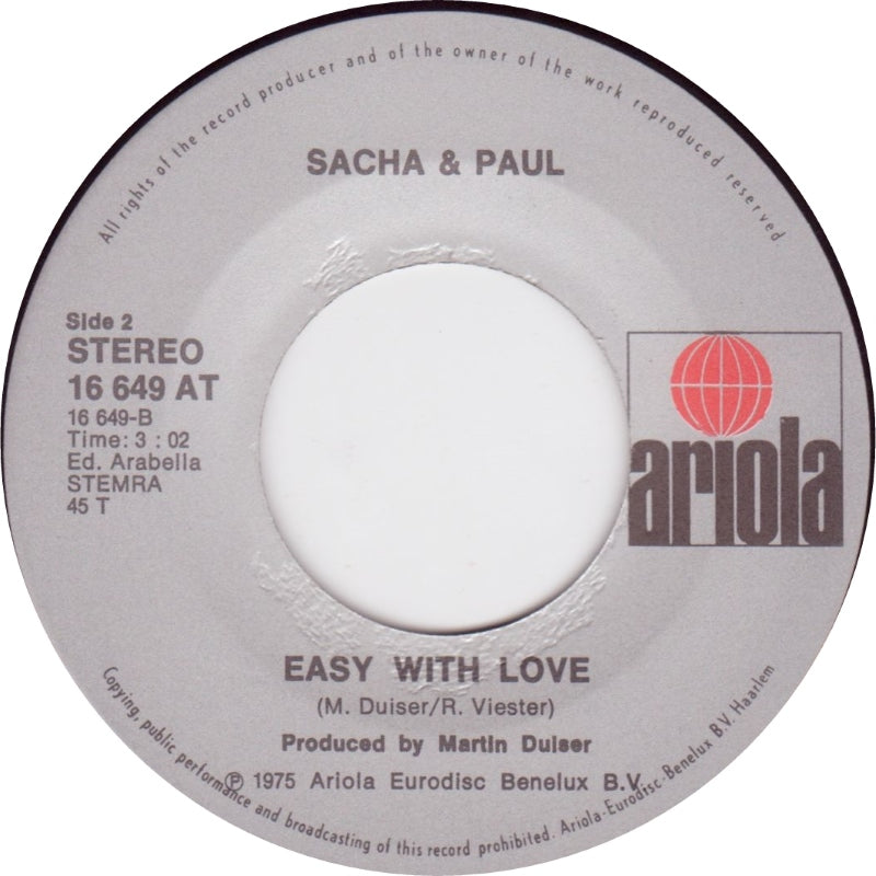 Sacha & Paul - Baby Blue 23142 Vinyl Singles VINYLSINGLES.NL