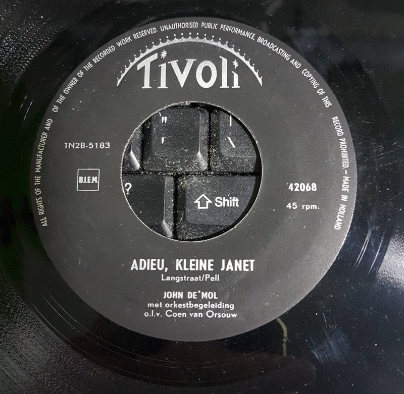 John De Mol - Adieu, Kleine Janet Vinyl Singles VINYLSINGLES.NL