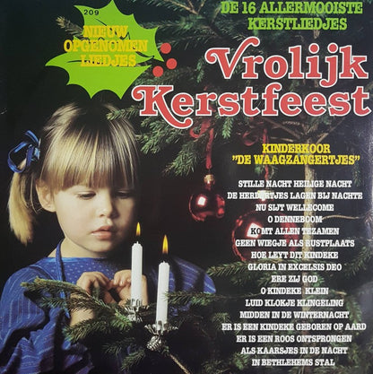Kinderkoor De Waagzangertjes - De 16 Allermooiste Kerstliedjes - Vrolijk Kerstfeest (LP) 45272 49254 Vinyl LP Goede Staat
