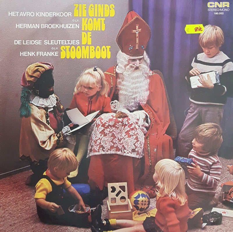 AVRO Kinderkoor, De Leidse Sleuteltjes - Zie Ginds Komt De Stoomboot (LP) Vinyl LP Vinyl Very Good (VG) <br> Hoes Good Plus (G+)