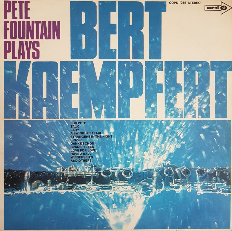 Pete Fountain - Pete Fountain Plays Bert Kaempfert (LP) Vinyl LP Vinyl Very Good (VG) <br> Hoes Good Plus (G+)