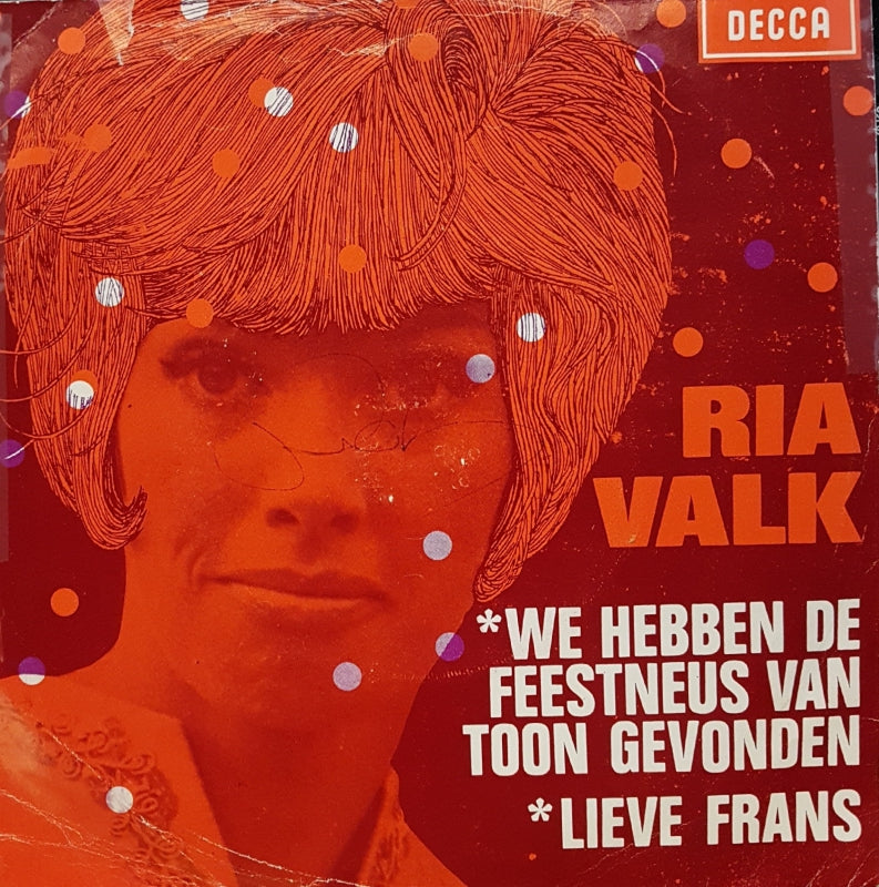 Ria Valk - Lieve Frans Vinyl Singles Vinyl Very Good (VG) <br> Hoes Good Plus (G+)