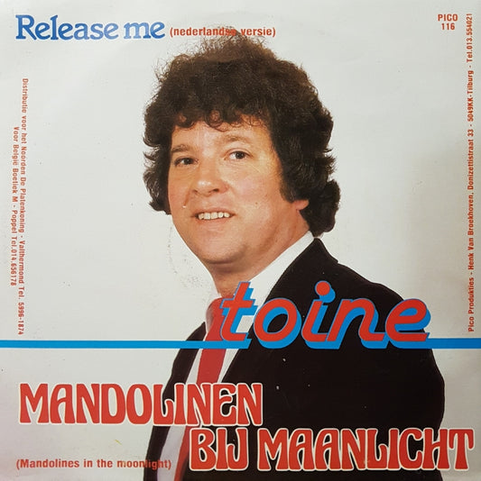 Toine - Mandolinen Bij Maanlicht Vinyl Singles Vinyl Very Good (VG) <br> Hoes Good Plus (G+)