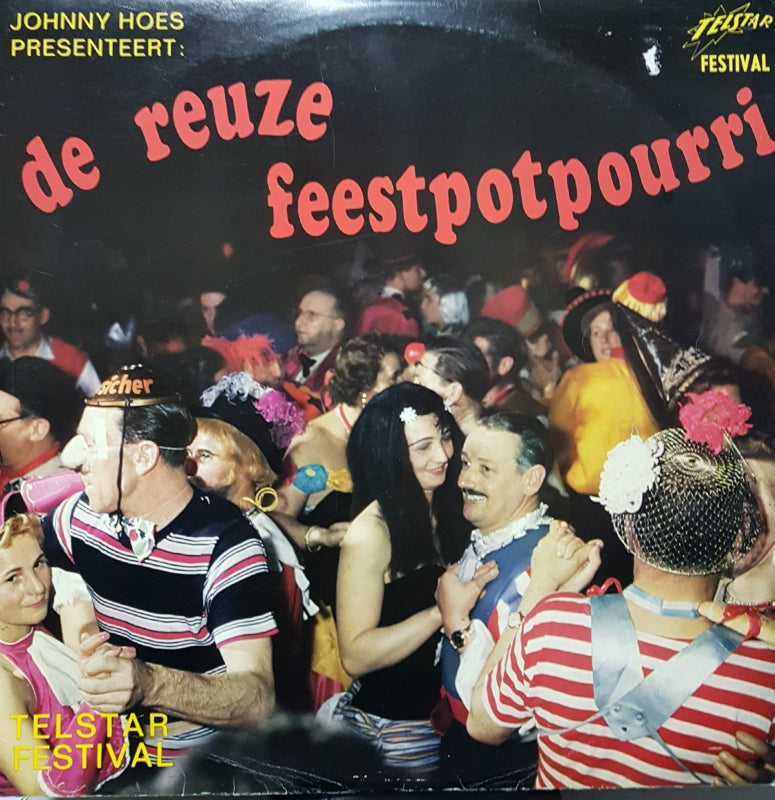 Various - De Reuze Feestpotpourri (LP) Vinyl LP Vinyl Very Good (VG) <br> Hoes Good Plus (G+)