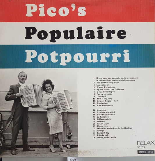 Pico's - Populaire Potpourri (LP) Vinyl LP Vinyl Very Good (VG) <br> Hoes Good Plus (G+)