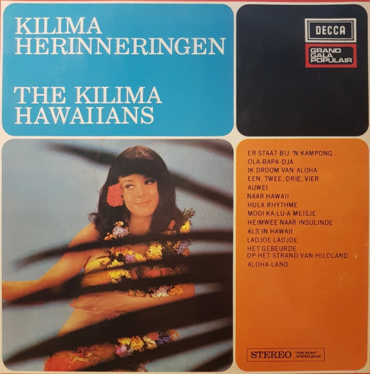 Kilima Hawaiians - Kilima Herinneringen (LP) Vinyl LP Vinyl Very Good (VG) <br> Hoes Good Plus (G+)