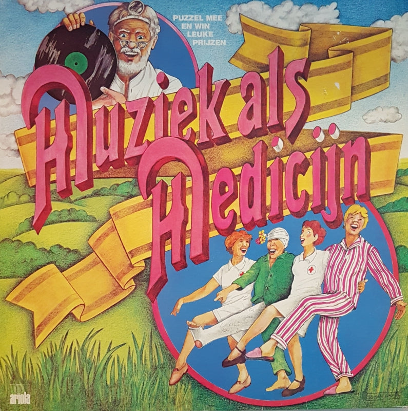 Various - Muziek Als Medicijn (LP) Vinyl LP Vinyl Very Good (VG) <br> Hoes Good Plus (G+)