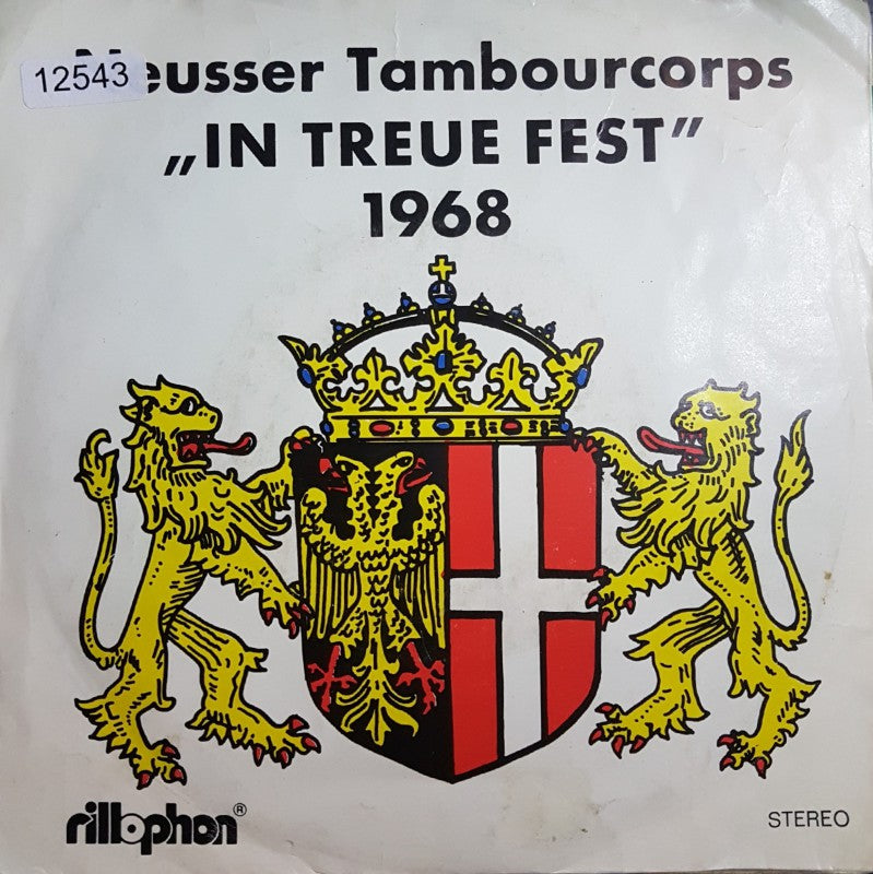 Neusser Tambourcorps - In Treue Fest Vinyl Singles EP Vinyl Very Good (VG) <br> Hoes Good Plus (G+)