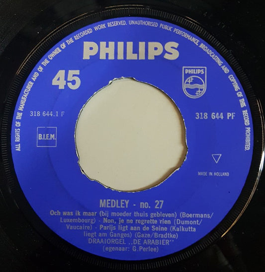 Draaiorgel De Arabier - Medley No. 27 13708 Vinyl Singles VINYLSINGLES.NL